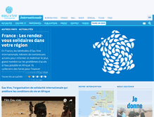 Tablet Screenshot of eau-vive.org